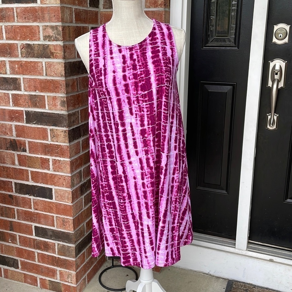 Allison Brittney Tie Dye‎ Sleeveless Shift Dress
